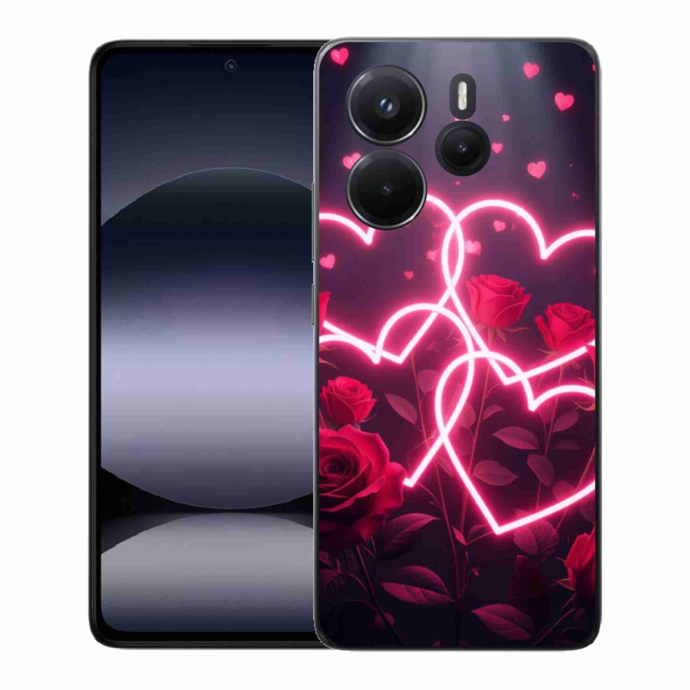Gélový kryt mmCase na Xiaomi Redmi Note 14 - srdce lásky