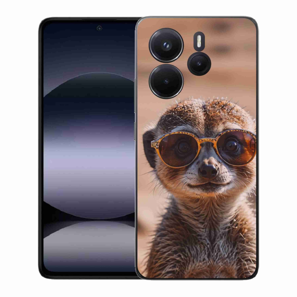 Gélový kryt mmCase na Xiaomi Redmi Note 14 - štýlová surikata