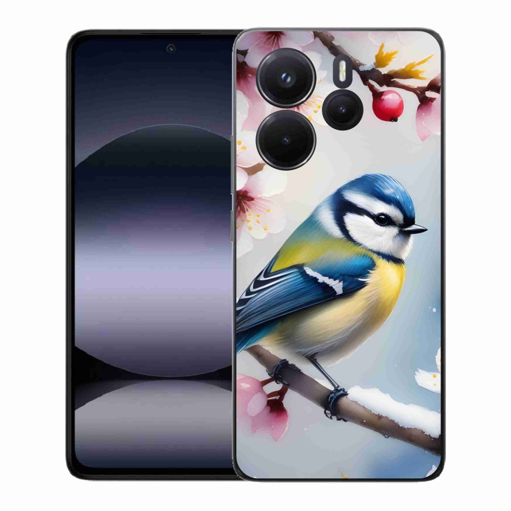 Gélový kryt mmCase na Xiaomi Redmi Note 14 - sýkorka