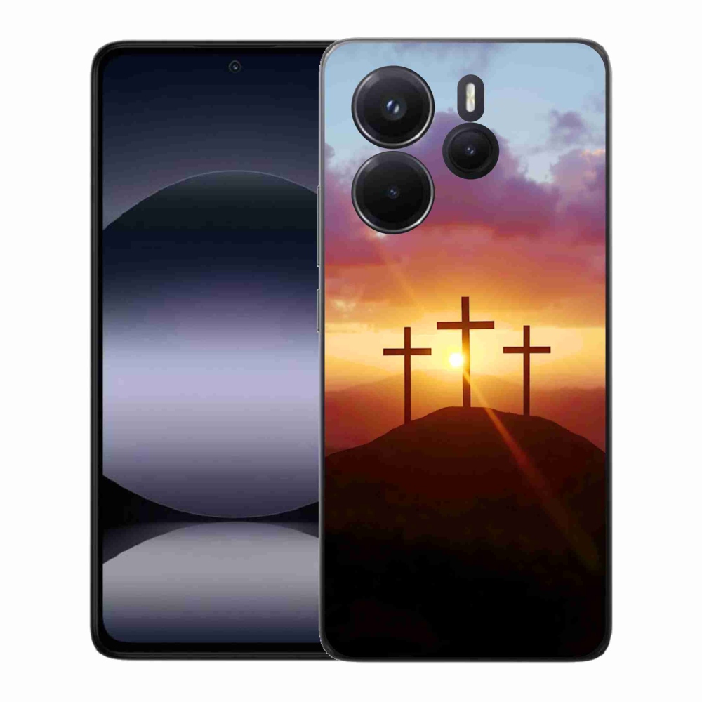 Gélový kryt mmCase na Xiaomi Redmi Note 14 - tri kríža