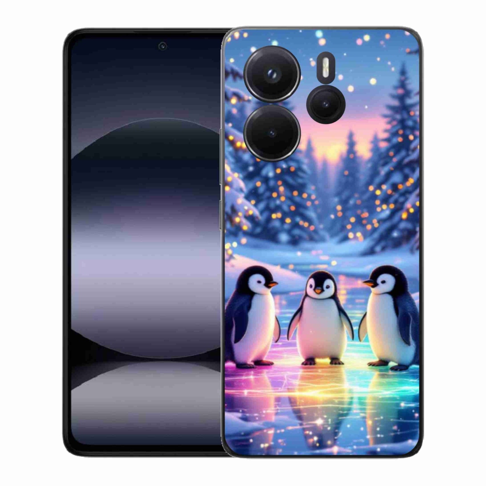 Gélový kryt mmCase na Xiaomi Redmi Note 14 - tučniaky