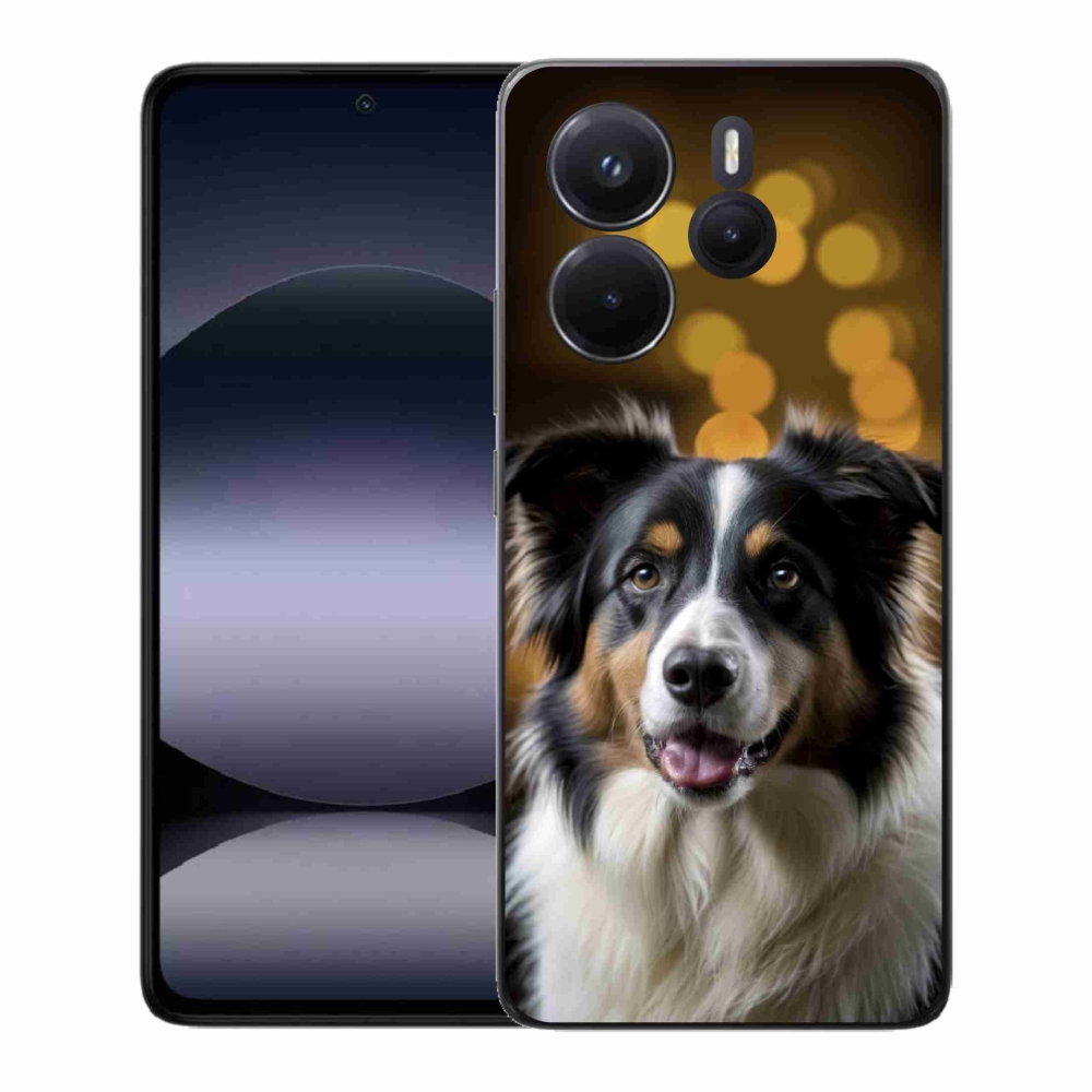 Gélový kryt mmCase na Xiaomi Redmi Note 14 - usmievavý austrálsky ovčiak