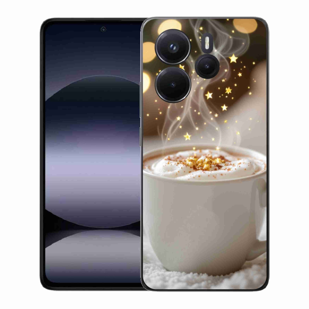 Gélový kryt mmCase na Xiaomi Redmi Note 14 - vianočný horúci nápoj