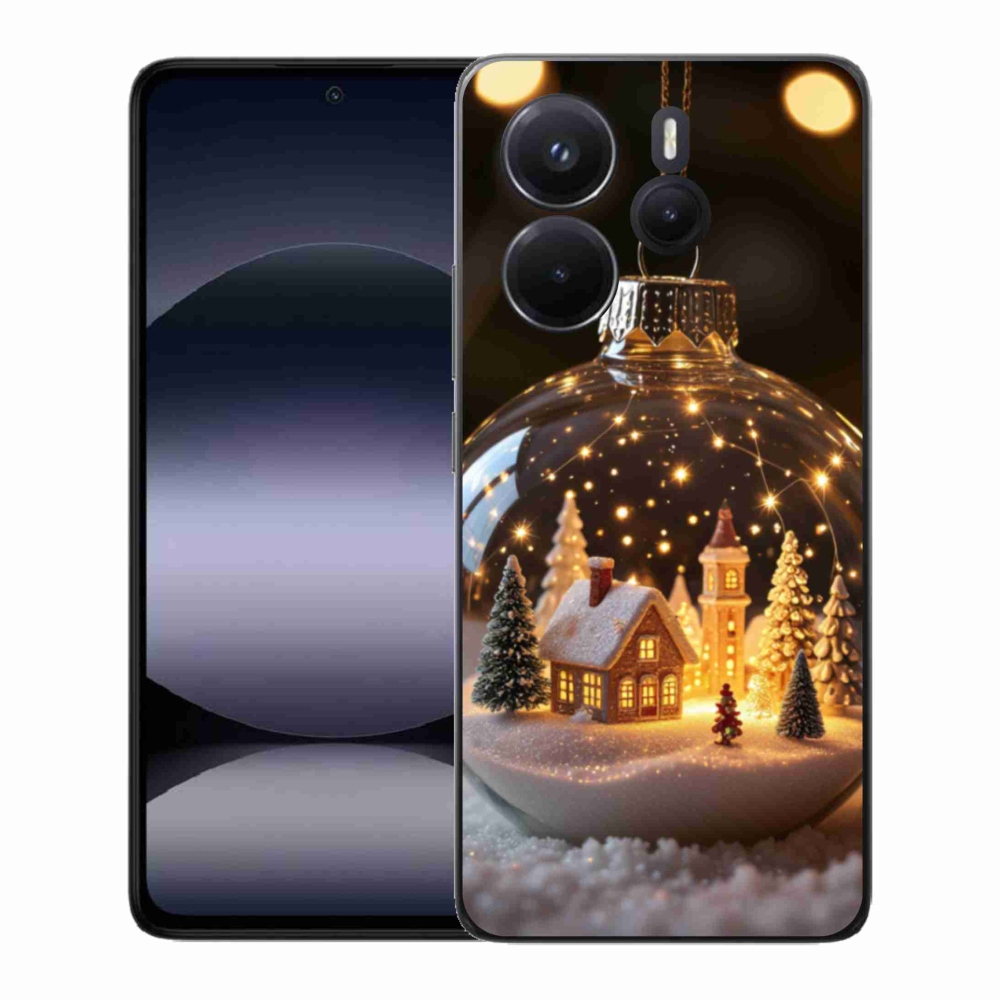 Gélový kryt mmCase na Xiaomi Redmi Note 14 - vianočné gule 3