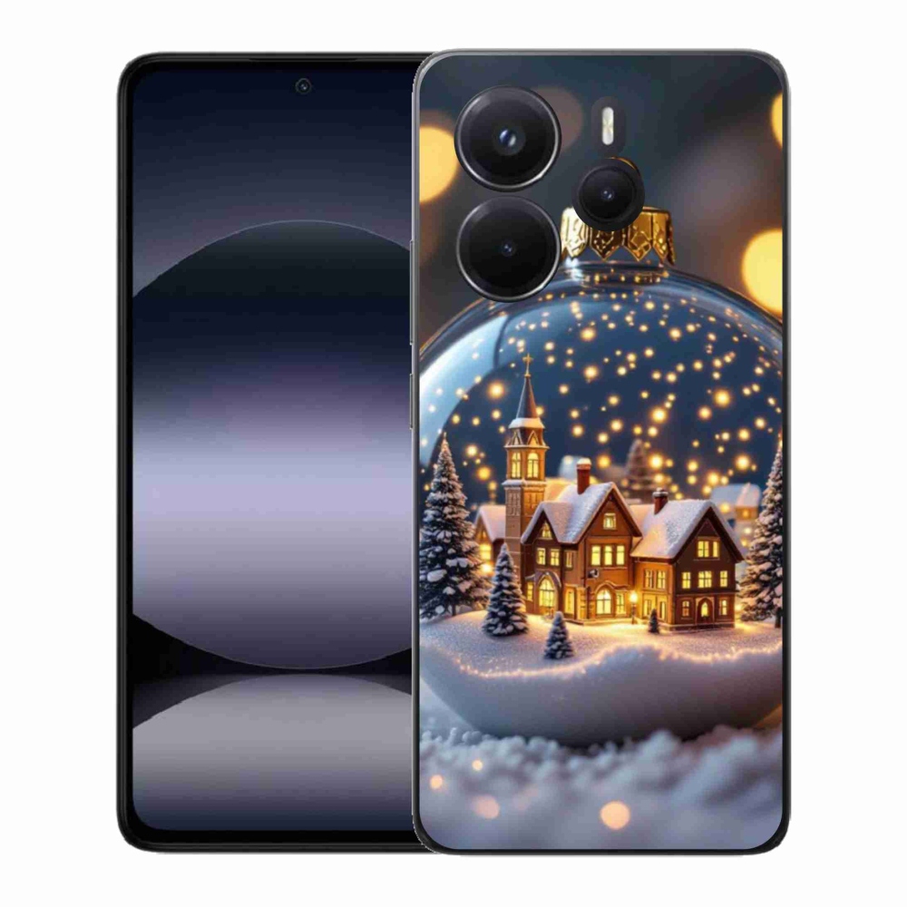 Gélový kryt mmCase na Xiaomi Redmi Note 14 - vianočné gule 4