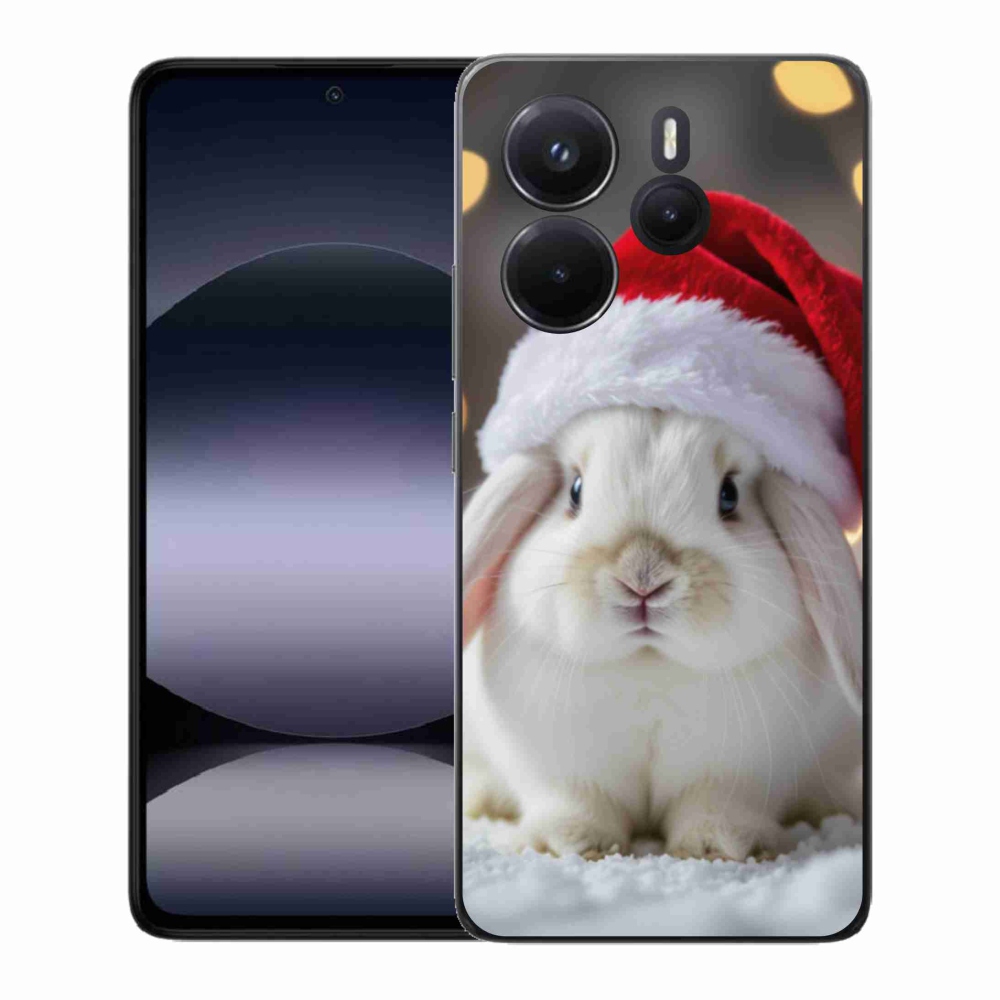 Gélový kryt mmCase na Xiaomi Redmi Note 14 - vianočný králik