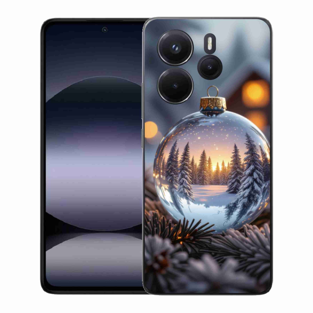 Gélový kryt mmCase na Xiaomi Redmi Note 14 - vianočná ozdoba