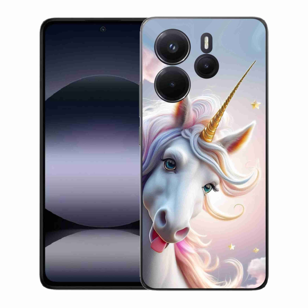 Gélový kryt mmCase na Xiaomi Redmi Note 14 - veselý jednorožec