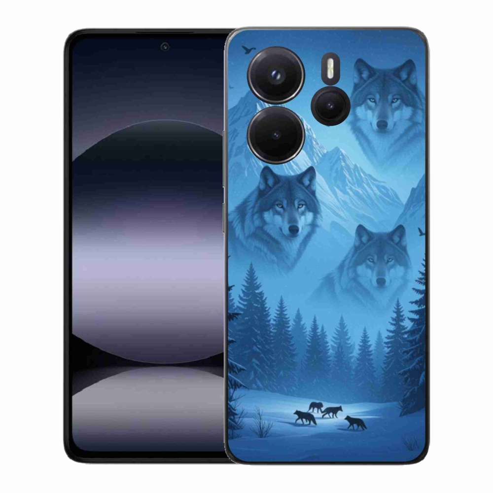 Gélový kryt mmCase na Xiaomi Redmi Note 14 - vlčia svorka