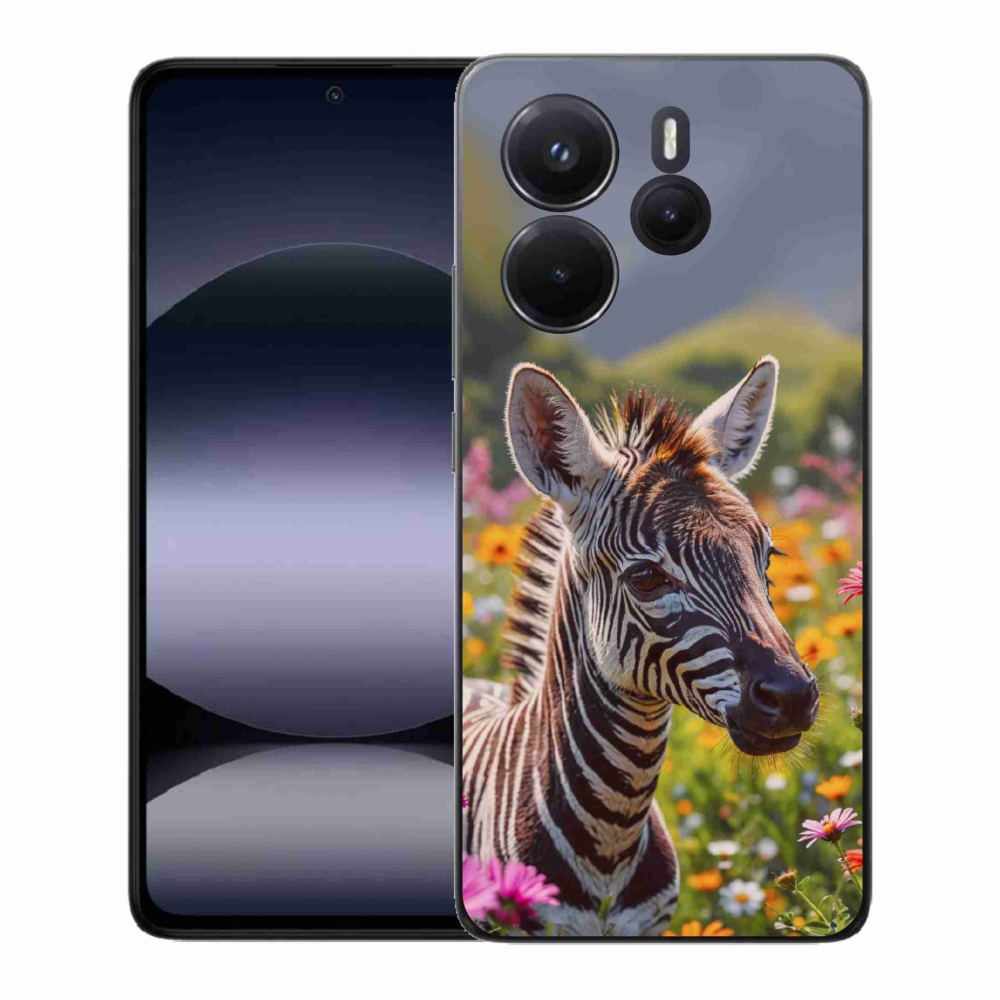 Gélový kryt mmCase na Xiaomi Redmi Note 14 - zebra na lúke