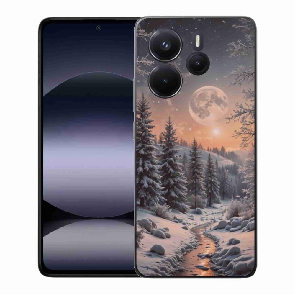 Gélový kryt mmCase na Xiaomi Redmi Note 14 - zimná krajina 2