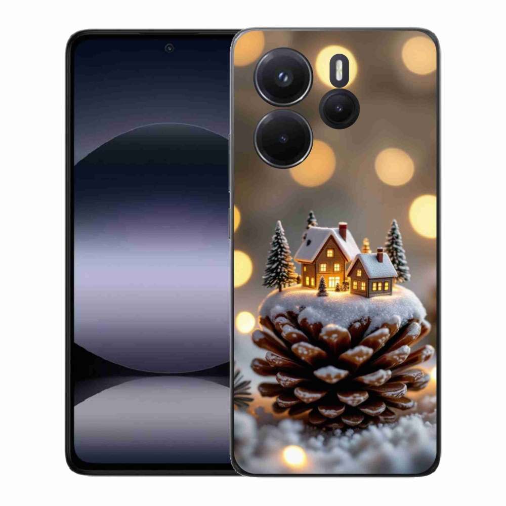 Gélový kryt mmCase na Xiaomi Redmi Note 14 - zimná dedinka