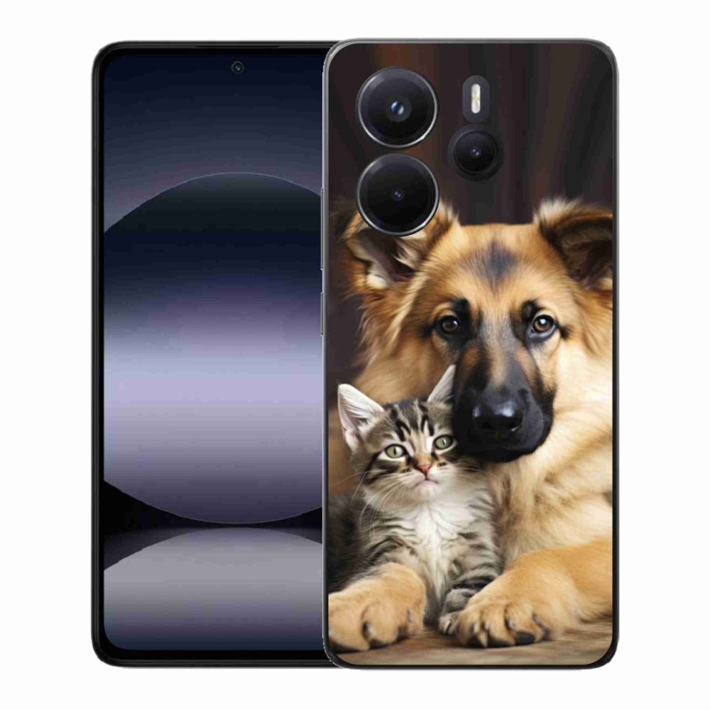 Gélový kryt mmCase na Xiaomi Redmi Note 14 - zvieracie priateľstvo