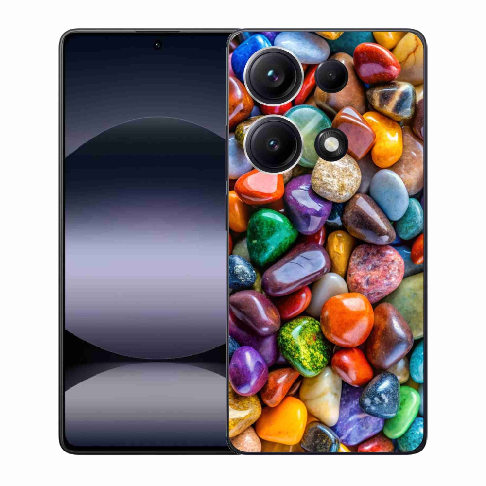 Gélový kryt mmCase na Xiaomi Redmi Note 14S - farebné kamienky