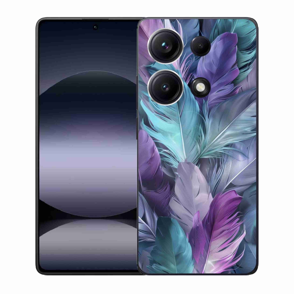 Gélový kryt mmCase na Xiaomi Redmi Note 14S - farebné perie 2