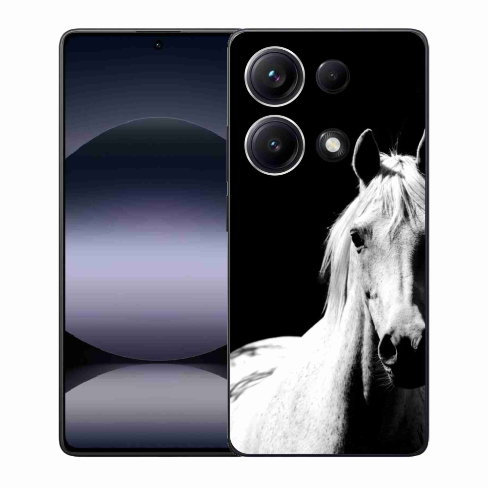 Gélový kryt mmCase na Xiaomi Redmi Note 14S - biely kôň 5