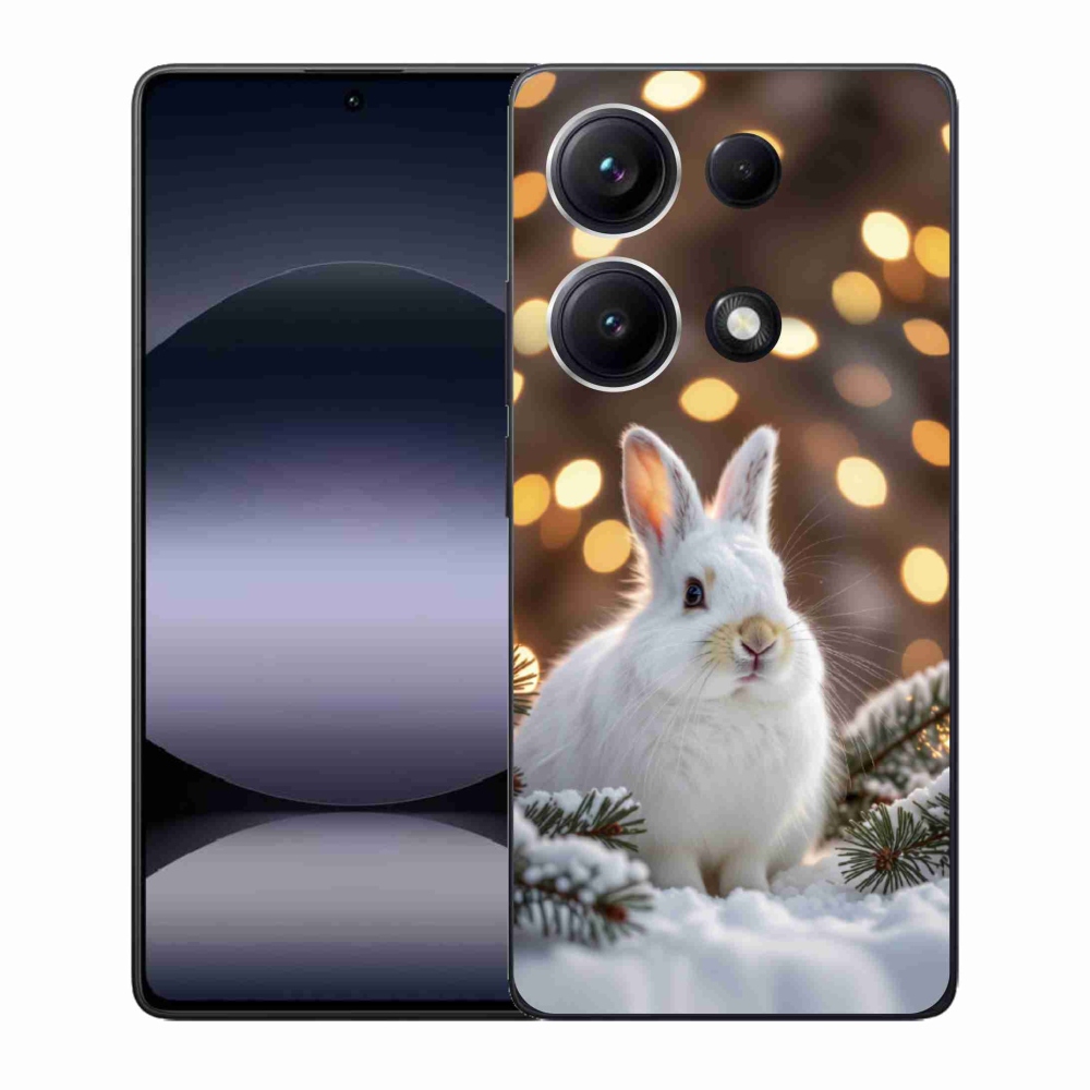 Gélový kryt mmCase na Xiaomi Redmi Note 14S - biely zajac