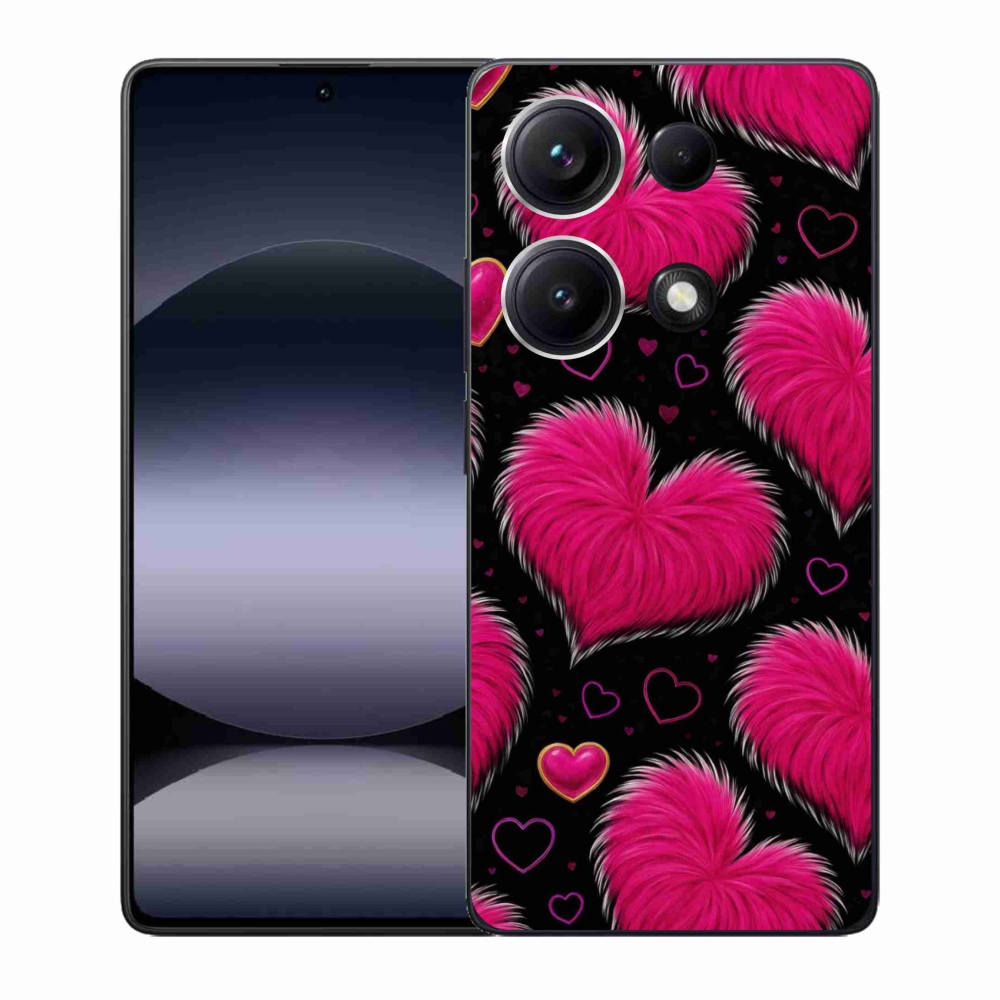 Gélový kryt mmCase na Xiaomi Redmi Note 14S - hebké srdce