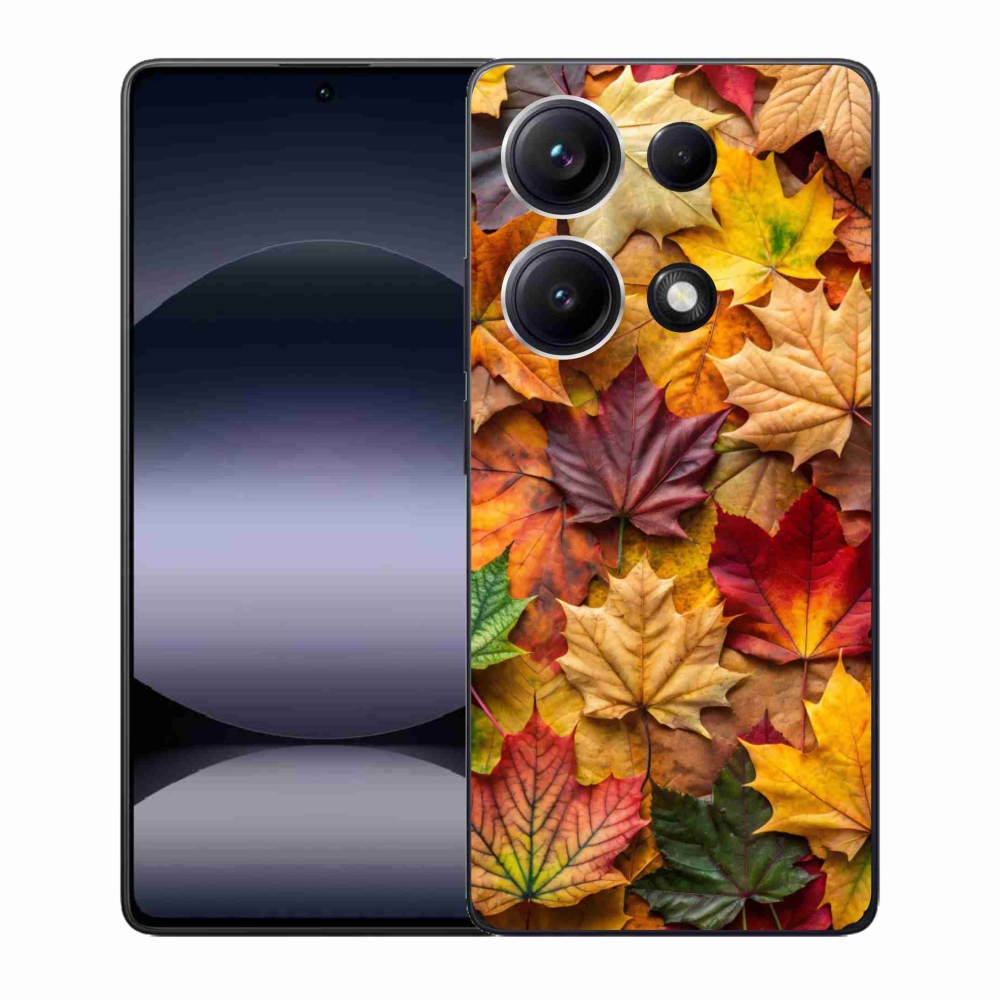 Gélový kryt mmCase na Xiaomi Redmi Note 14S - javorové listy 2