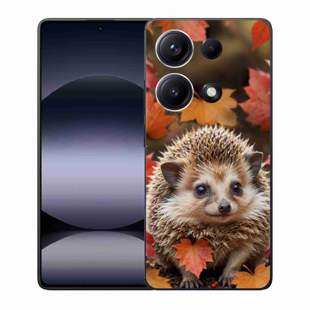 Gélový kryt mmCase na Xiaomi Redmi Note 14S - ježko v lístia