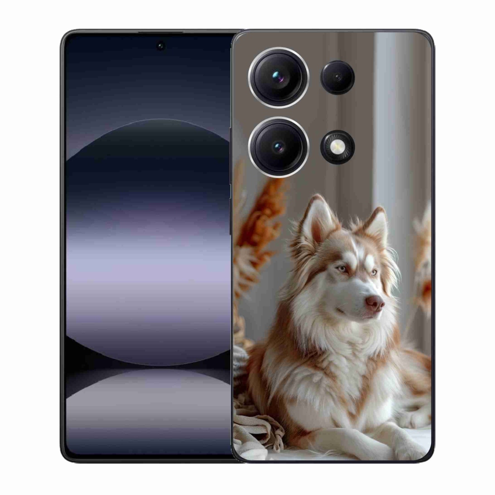 Gélový kryt mmCase na Xiaomi Redmi Note 14S - pokojný sibírsky husky
