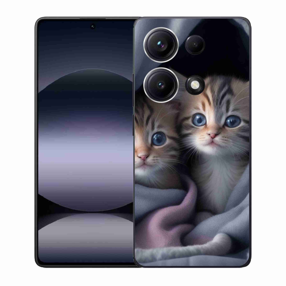 Gélový kryt mmCase na Xiaomi Redmi Note 14S - mačacie duo 2