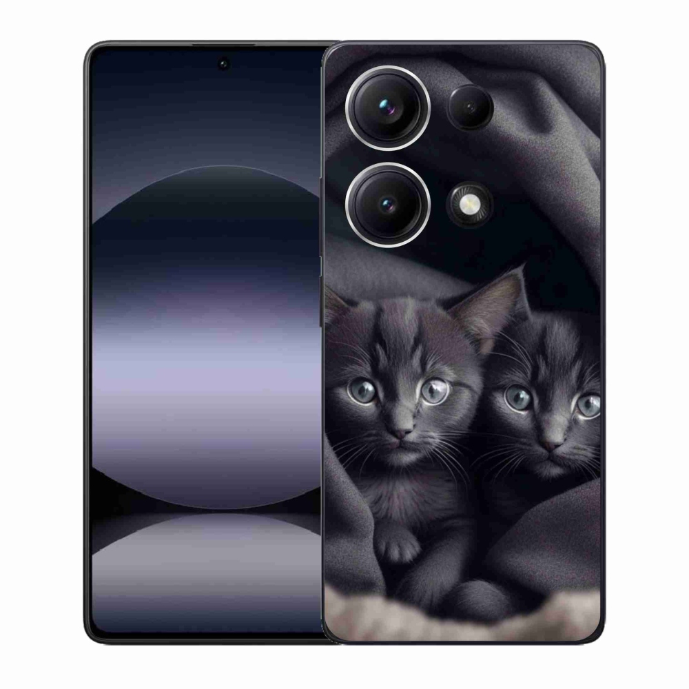 Gélový kryt mmCase na Xiaomi Redmi Note 14S - mačacie duo