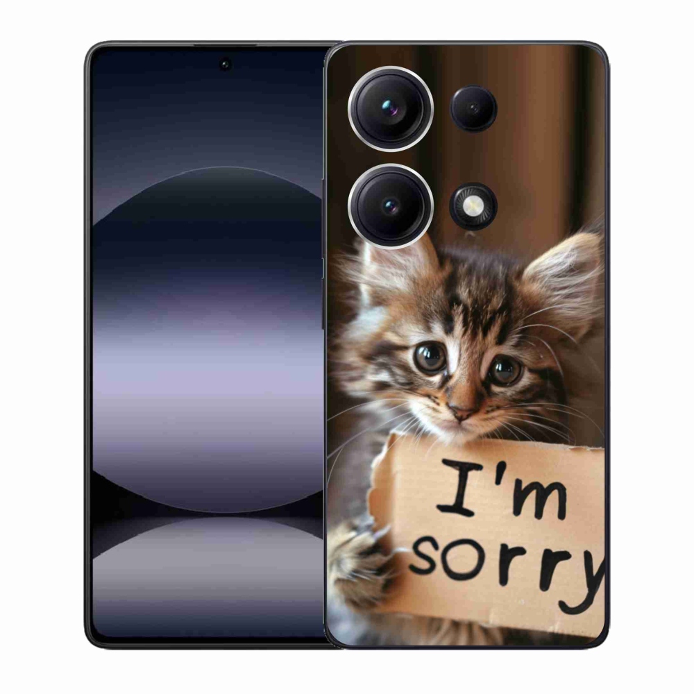 Gélový kryt mmCase na Xiaomi Redmi Note 14S - mačacie ospravedlnenie
