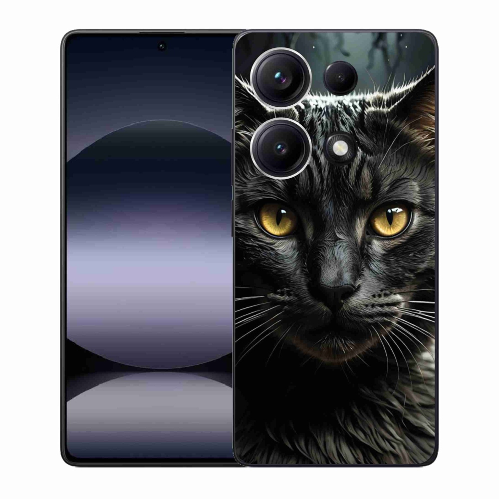 Gélový kryt mmCase na Xiaomi Redmi Note 14S - mačacie pohľad 3
