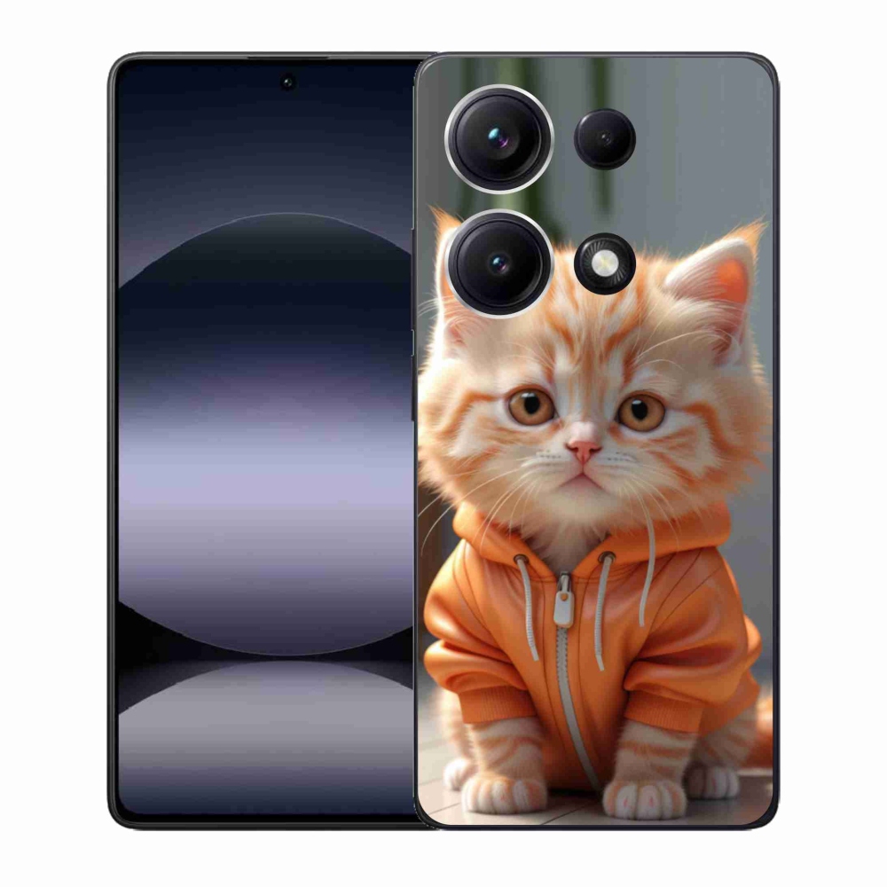 Gélový kryt mmCase na Xiaomi Redmi Note 14S - mačiatko v mikine