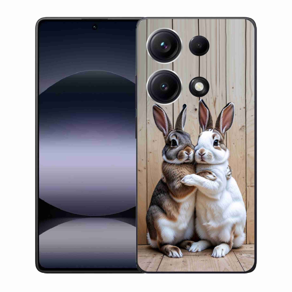 Gélový kryt mmCase na Xiaomi Redmi Note 14S - králičie pár