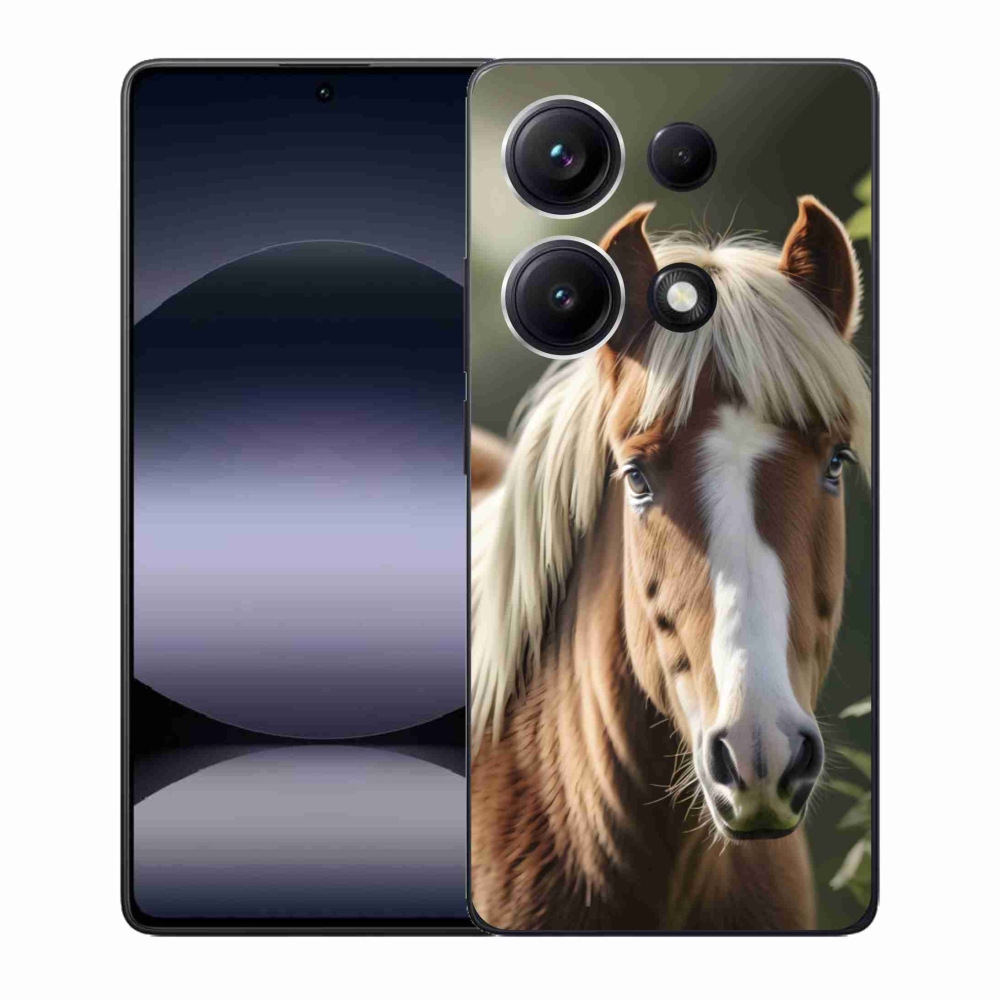 Gélový kryt mmCase na Xiaomi Redmi Note 14S - kôň so svetlou hrivou