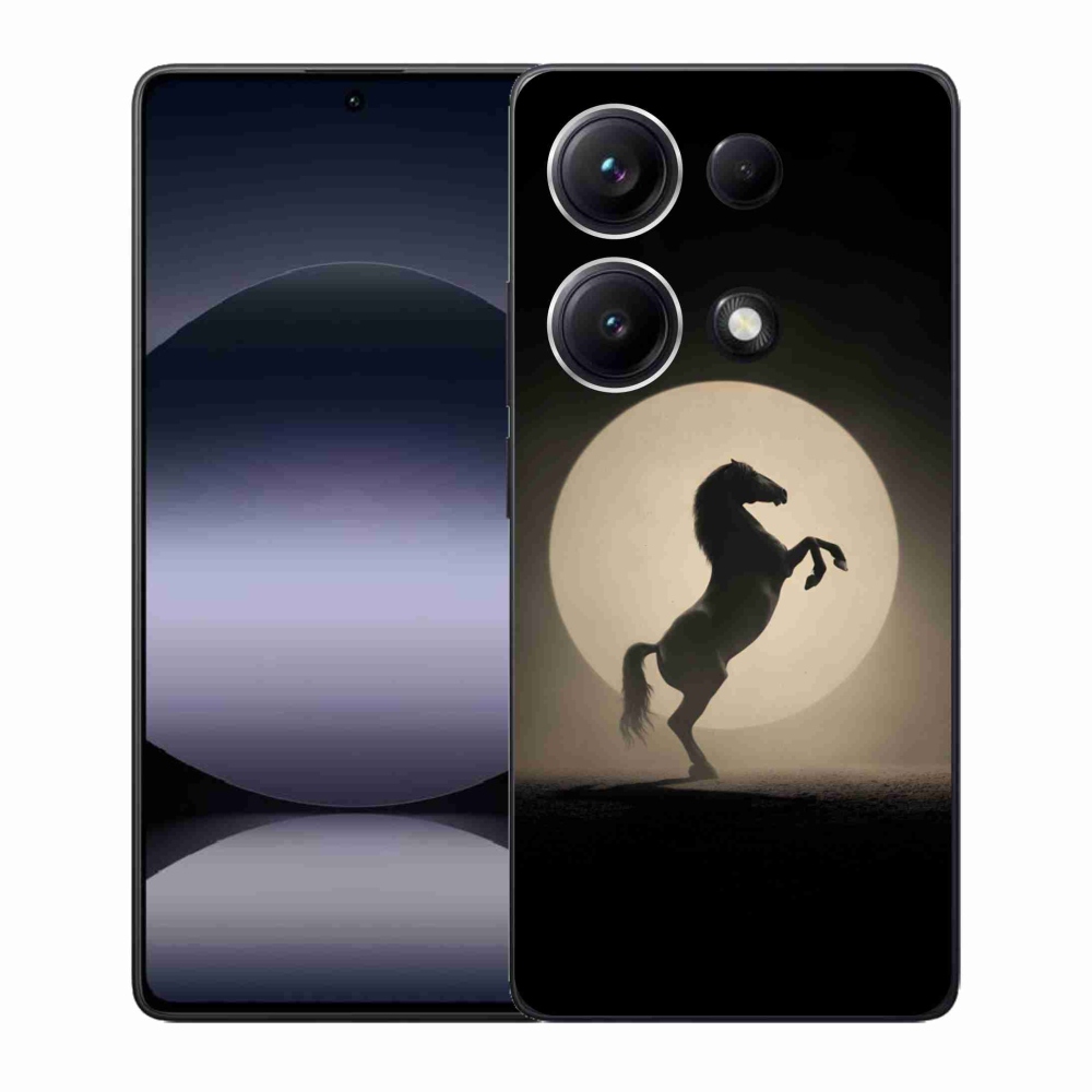 Gélový kryt mmCase na Xiaomi Redmi Note 14S - kôň v siluete