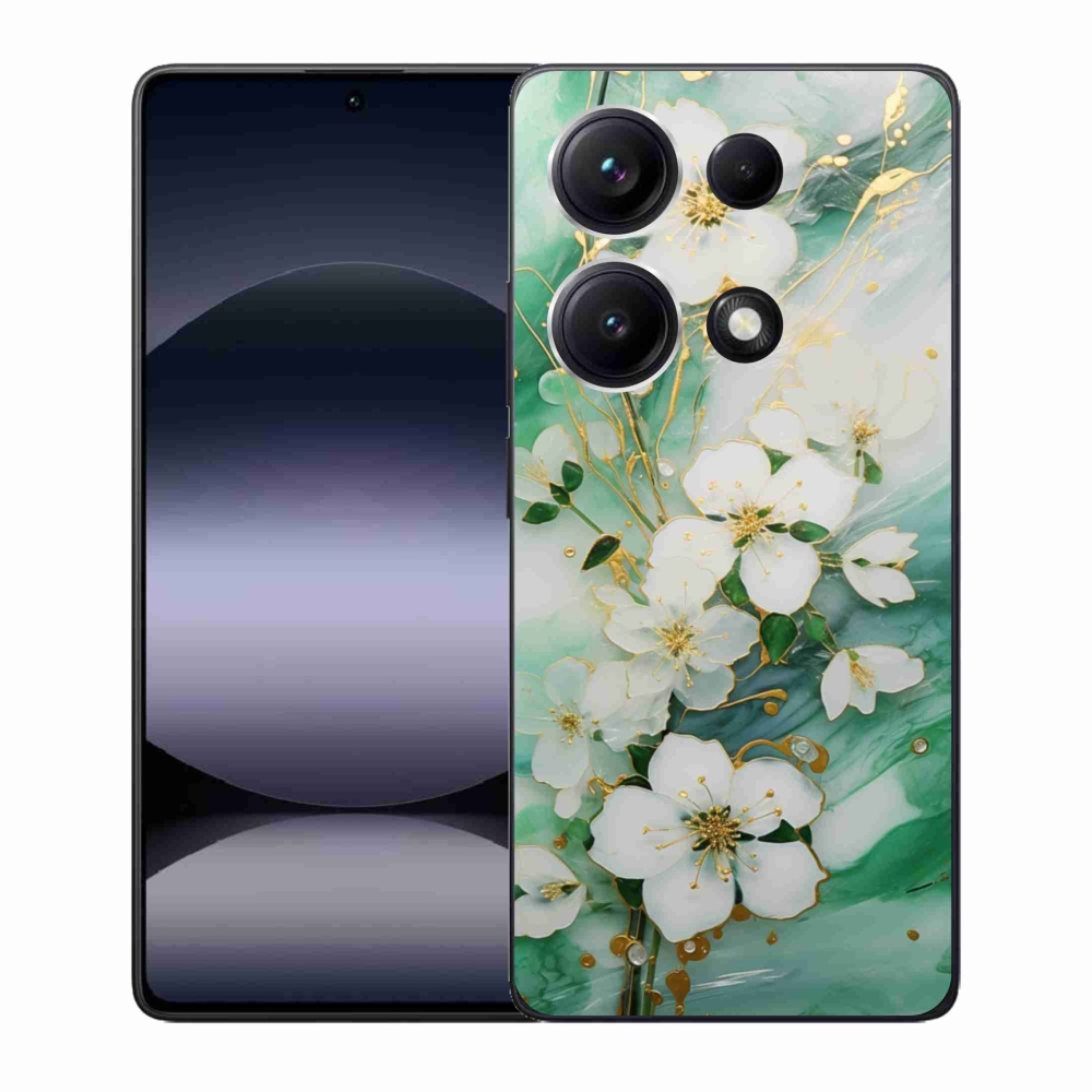 Gélový kryt mmCase na Xiaomi Redmi Note 14S - nežné kvety