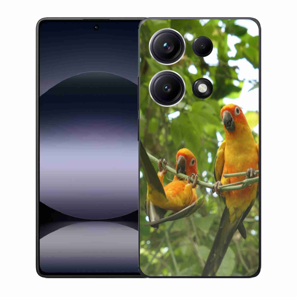 Gélový kryt mmCase na Xiaomi Redmi Note 14S - papagáje aratingy