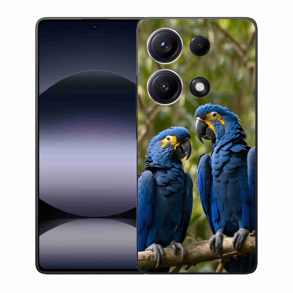 Gélový kryt mmCase na Xiaomi Redmi Note 14S - papagájové duo