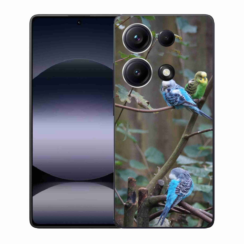 Gélový kryt mmCase na Xiaomi Redmi Note 14S - papagáje na vetve