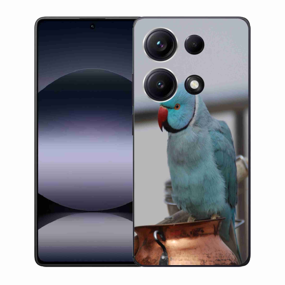 Gélový kryt mmCase na Xiaomi Redmi Note 14S - papagáj alexander modrý
