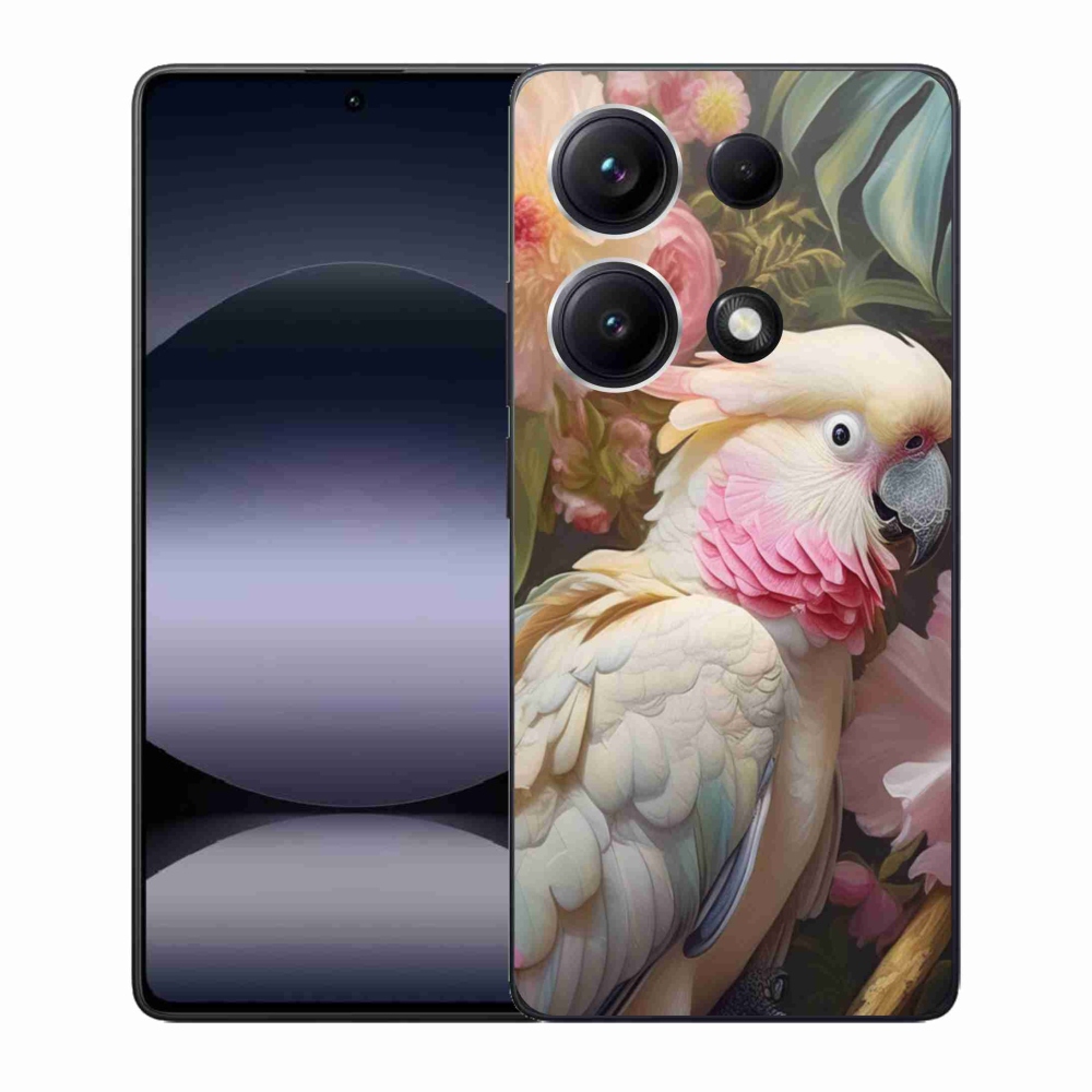 Gélový kryt mmCase na Xiaomi Redmi Note 14S - papagáj kakadu ružový 2