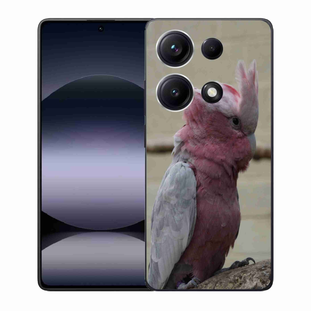 Gélový kryt mmCase na Xiaomi Redmi Note 14S - papagáj kakadu ružový
