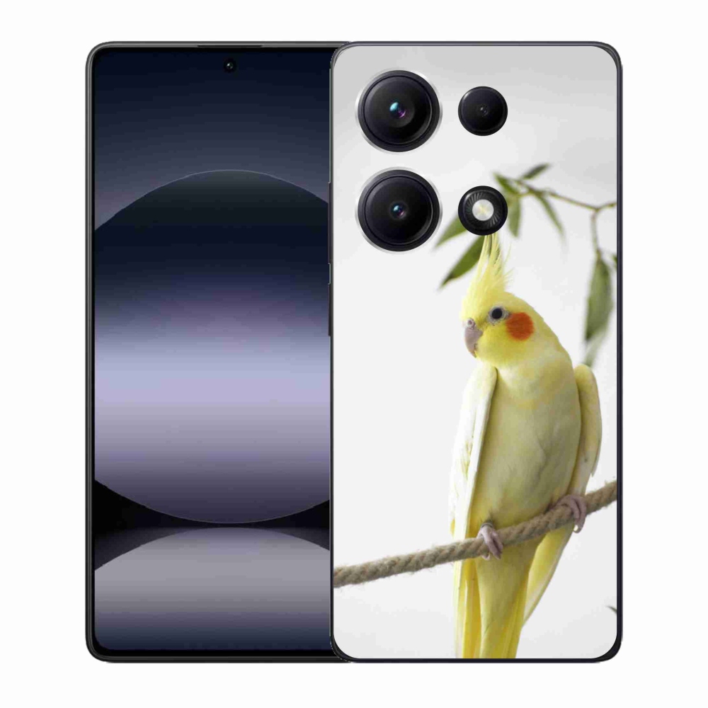Gélový kryt mmCase na Xiaomi Redmi Note 14S - papagáj korela chocholatá