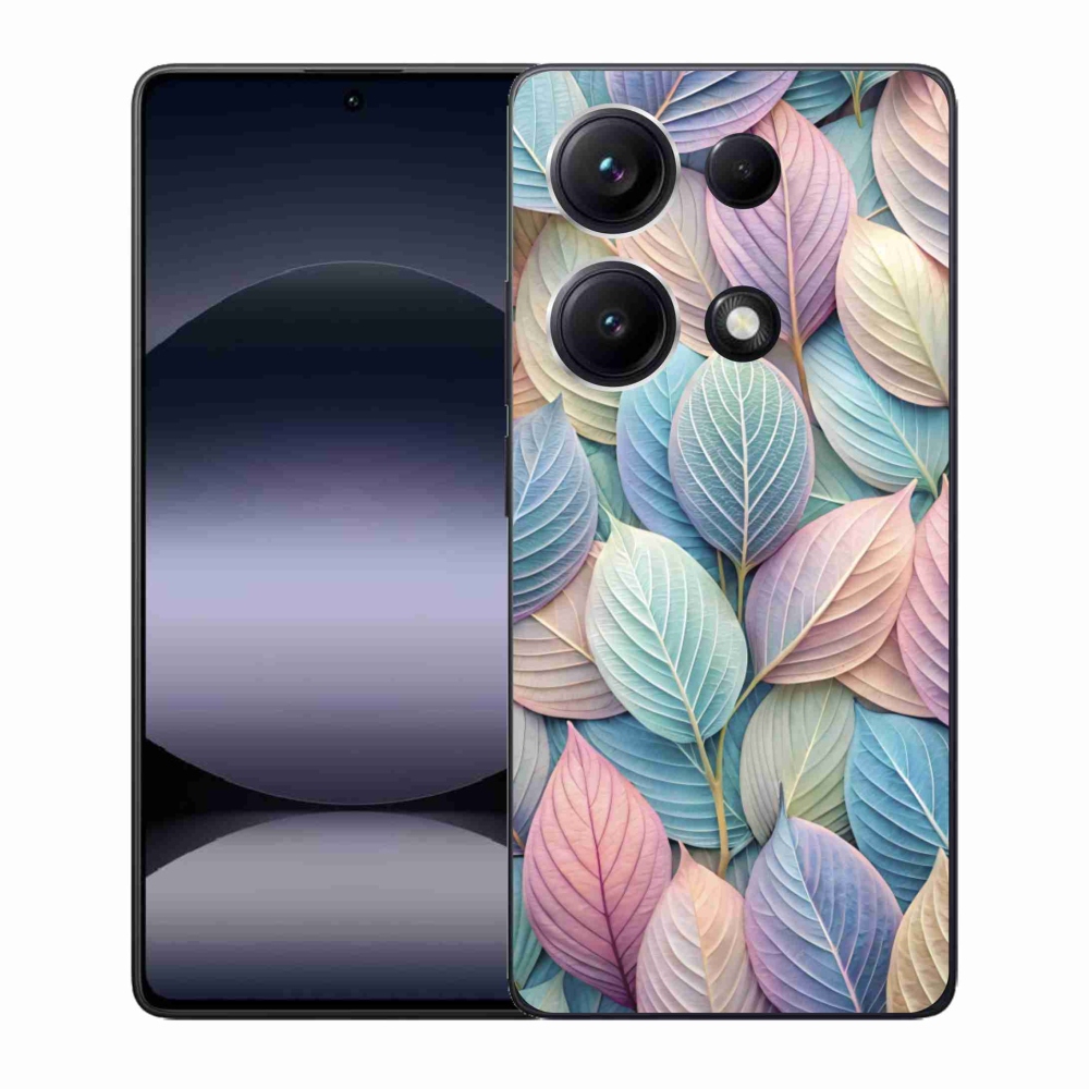 Gélový kryt mmCase na Xiaomi Redmi Note 14S - pastelové listy