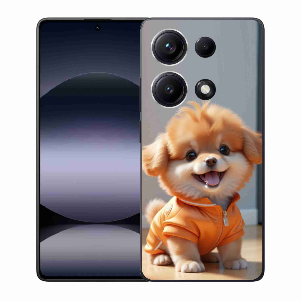 Gélový kryt mmCase na Xiaomi Redmi Note 14S - roztomilý pomeranian v mikine