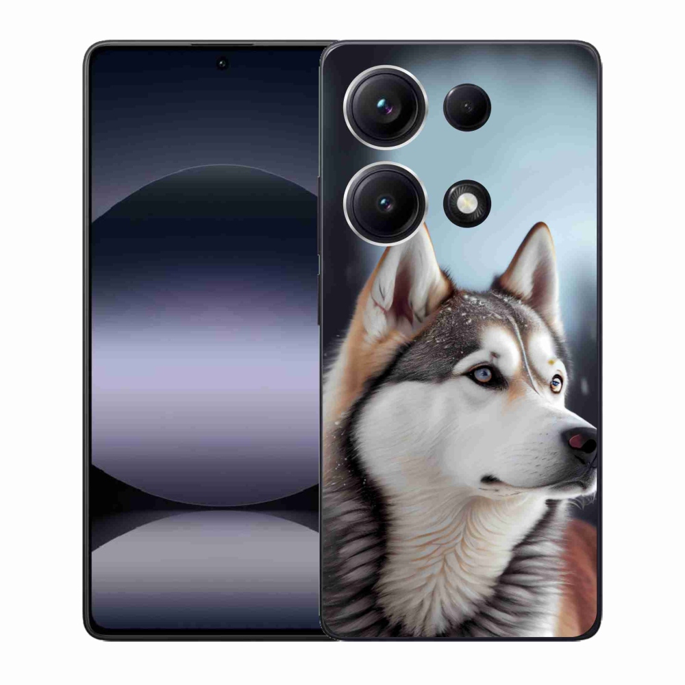 Gélový kryt mmCase na Xiaomi Redmi Note 14S - sibírsky husky