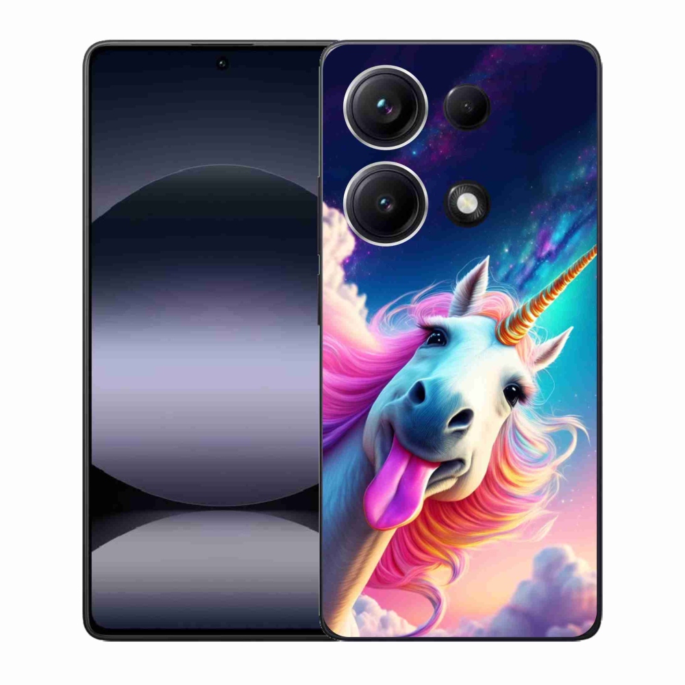 Gélový kryt mmCase na Xiaomi Redmi Note 14S - šialený jednorožec
