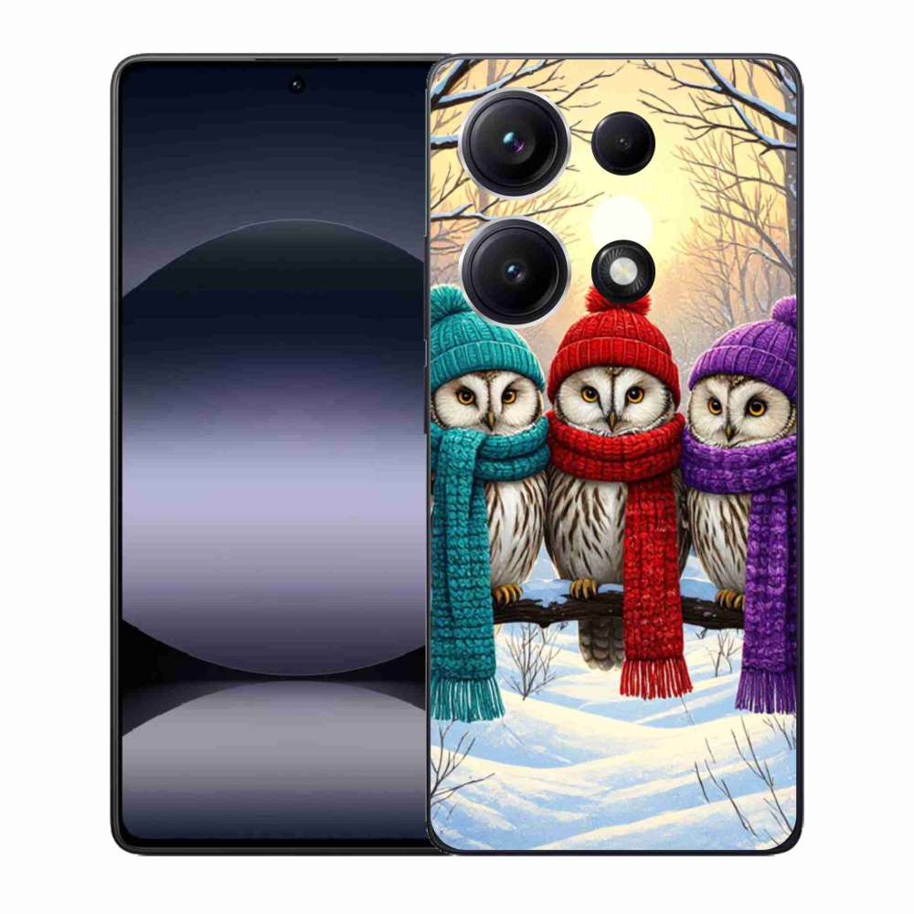 Gélový kryt mmCase na Xiaomi Redmi Note 14S - soví priatelia