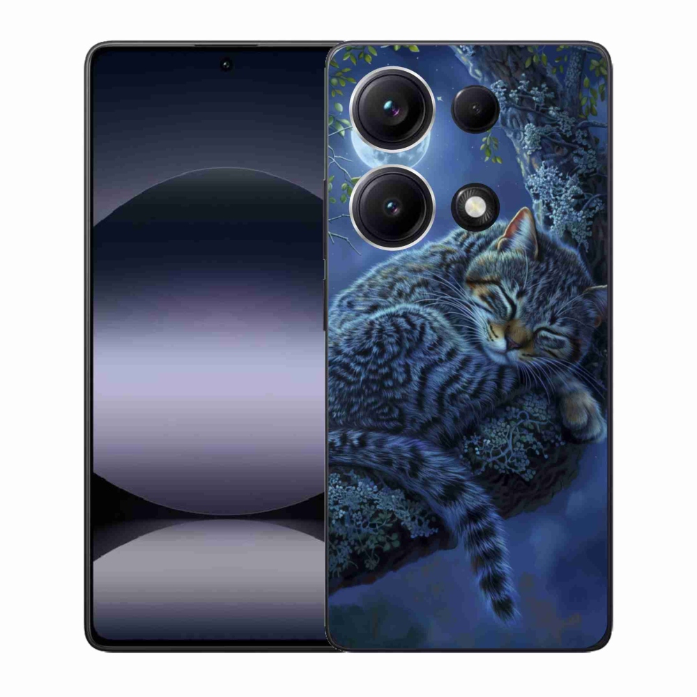 Gélový kryt mmCase na Xiaomi Redmi Note 14S - spiaca mačka