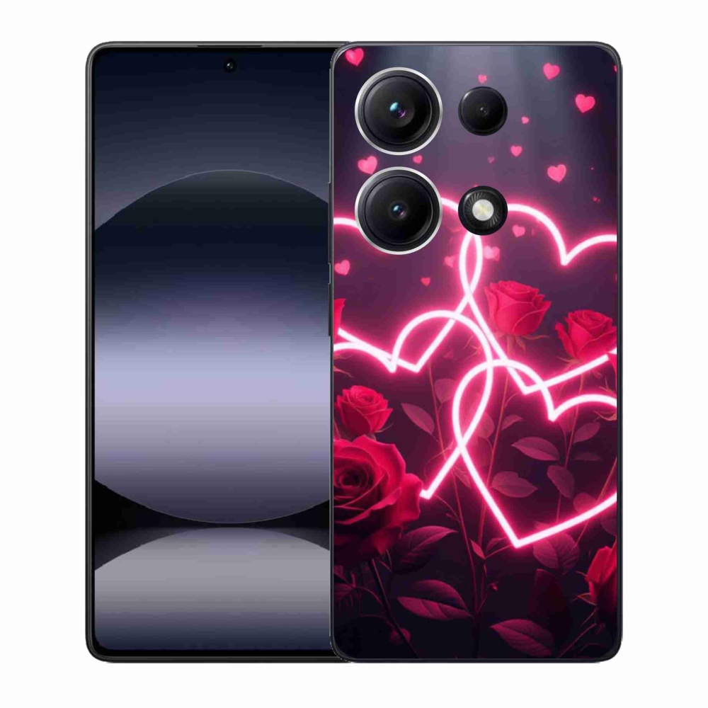 Gélový kryt mmCase na Xiaomi Redmi Note 14S - srdce lásky
