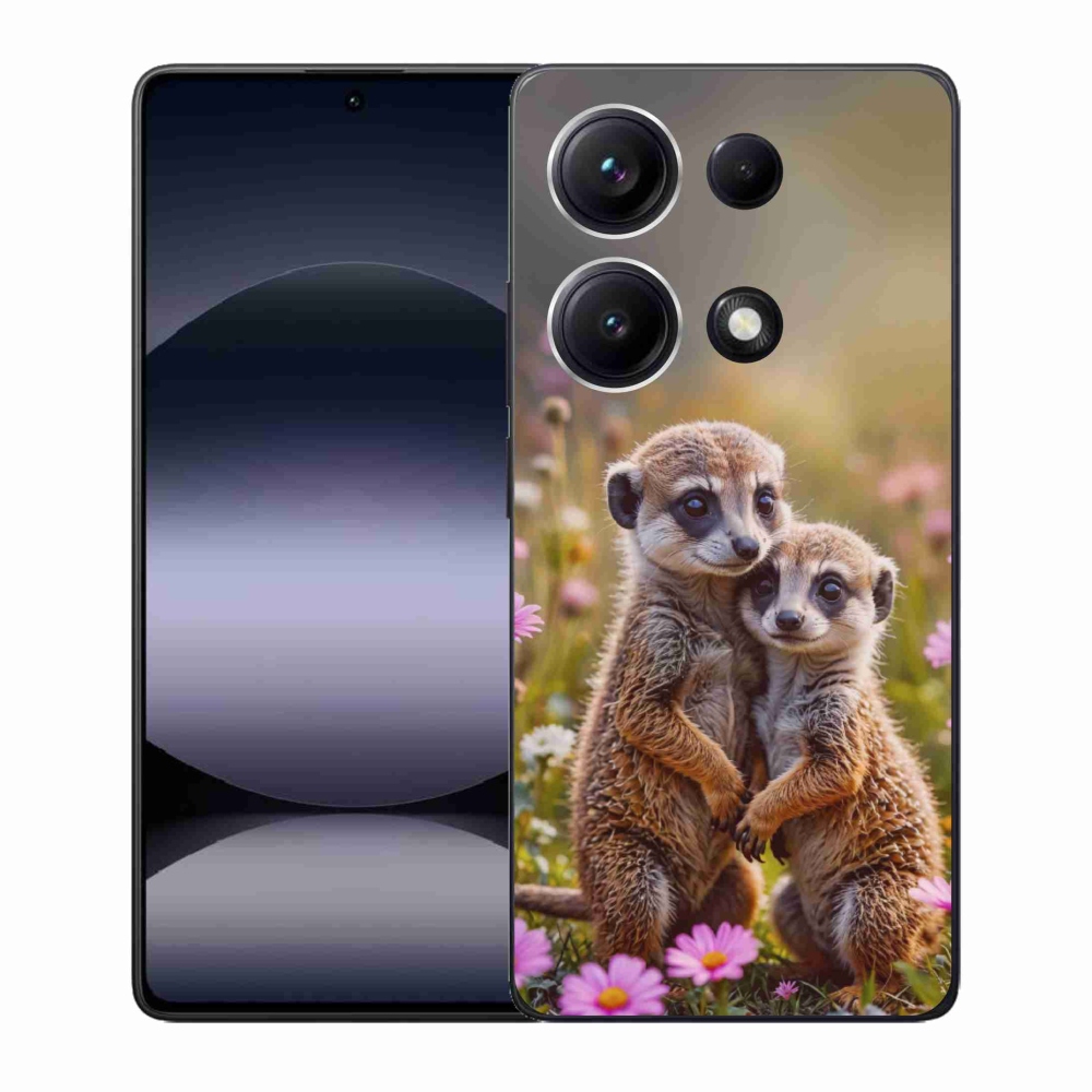 Gélový kryt mmCase na Xiaomi Redmi Note 14S - surikatí duo