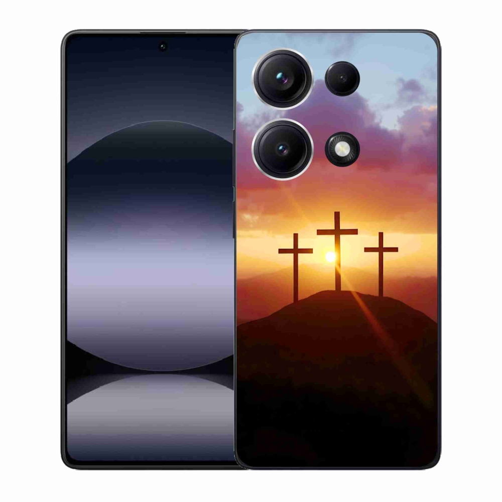 Gélový kryt mmCase na Xiaomi Redmi Note 14S - tri kríža